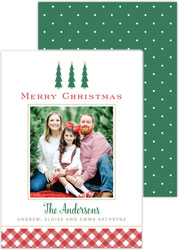 Digital Holiday Photo Cards by HollyDays (Cabin Trees)