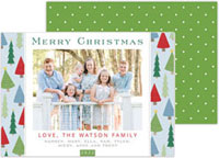 Holiday Digital Holiday Photo Cards by HollyDays (Cute Christmas Trees)