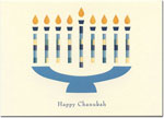 Indelible Ink Chanukah Card - The Papercut Menorah
