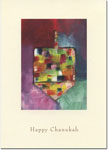 Indelible Ink Chanukah Card - Dreidel of Many Colors