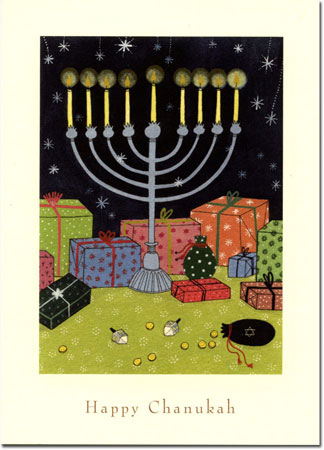 Indelible Ink Chanukah Card - Home For Chanukah