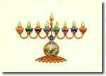 Indelible Ink Chanukah Card - The Chanukah Menorah