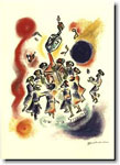 Indelible Ink Chanukah Card - The Dreidel Dance