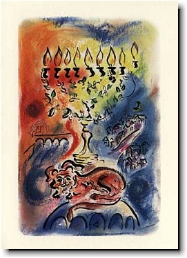 Indelible Ink Chanukah Card - The Mystical Menorah