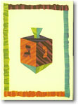 Indelible Ink Chanukah Card - The Festive Dreidel