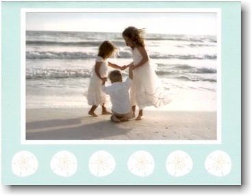 Holiday Photo Mount Cards by Boatman Geller - Sand Dollar