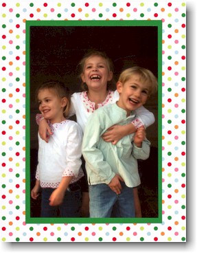 Holiday Photo Mount Cards by Boatman Geller - Confetti Dot
