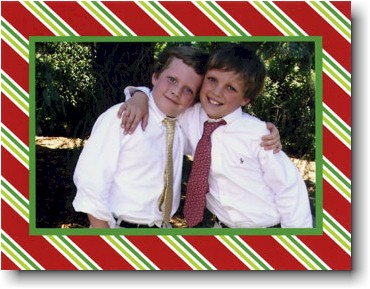 Digital Holiday Photo Cards by Boatman Geller - Repp Tie Red