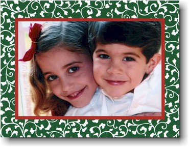 Holiday Photo Mount Cards by Boatman Geller - Vines Green