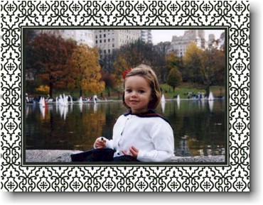 Holiday Photo Mount Cards by Boatman Geller - Wrought Iron Black