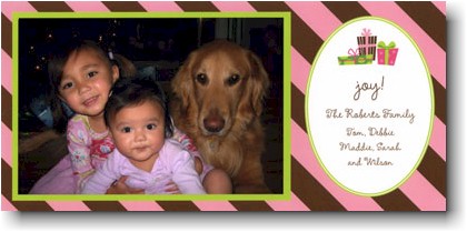 Holiday Photo Mount Cards by Boatman Geller - Presents Holiday Photo Mount Cards by Boatman Geller - Presents