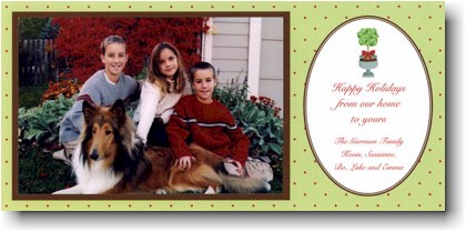 Digital Holiday Photo Cards by Boatman Geller - Topiary Holiday
