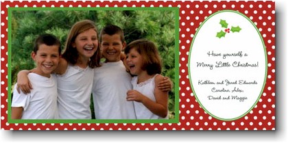 Holiday Photo Mount Cards by Boatman Geller - Holly