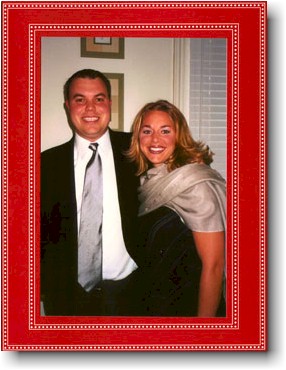 Holiday Photo Mount Cards by Boatman Geller - Beaded Red