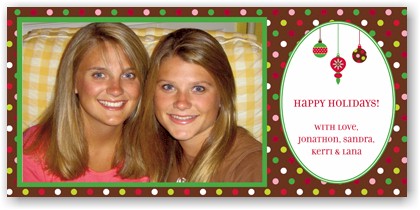 Digital Holiday Photo Cards by Boatman Geller - Ornaments