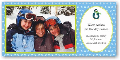 Digital Holiday Photo Cards by Boatman Geller - Penguin