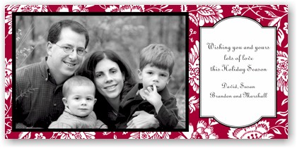 Holiday Photo Mount Cards by Boatman Geller - Savannah Red