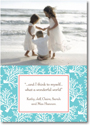 Digital Holiday Photo Cards by Boatman Geller - Coral Repeat Teal