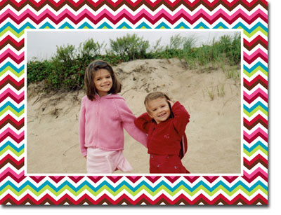 Holiday Photo Mount Cards by Boatman Geller - Chevron Holiday Holiday Photo Mount Cards by Boatman Geller - Chevron Holiday