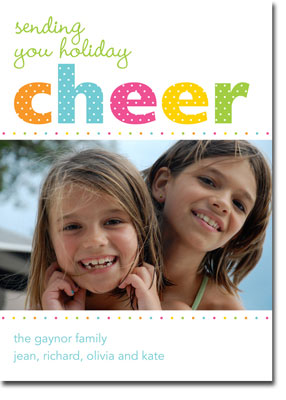 Digital Holiday Photo Cards by Boatman Geller - Cheer Dot