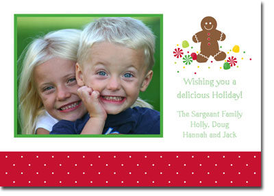 Boatman Geller Digital Holiday Photo Card - Gingerbread