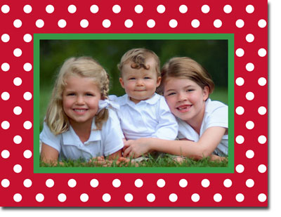 Create-Your-Own Digital Holiday Photo Cards by Boatman Geller (Polka Dot)