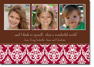 Create-Your-Own Digital Holiday Photo Cards by Boatman Geller (Madison - 3 Photo)