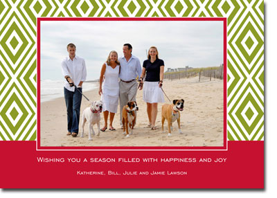 Create-Your-Own Digital Holiday Photo Cards by Boatman Geller (Mod Diamond - 1 Photo)
