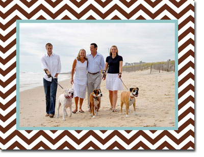 Create-Your-Own Holiday Photo Mount Cards by Boatman Geller (Chevron)