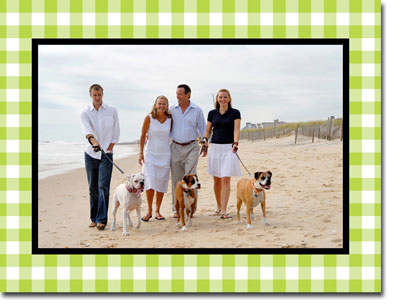 Create-Your-Own Holiday Photo Mount Cards by Boatman Geller (Classic Check)