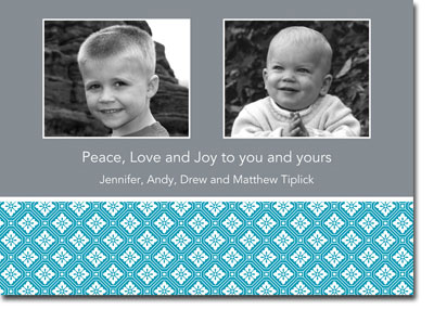 Create-Your-Own Digital Holiday Photo Cards by Boatman Geller (Azra Tile - 2 Photo)