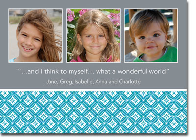 Create-Your-Own Digital Holiday Photo Cards by Boatman Geller (Azra Tile - 3 Photo)