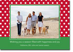 Create-Your-Own Digital Holiday Photo Cards by Boatman Geller (Polka Dot - 1 Photo)
