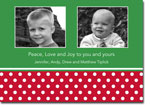 Create-Your-Own Digital Holiday Photo Cards by Boatman Geller (Polka Dot - 2 Photo)
