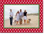 Create-Your-Own Holiday Photo Mount Cards by Boatman Geller (Polka Dot)
