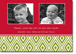 Create-Your-Own Digital Holiday Photo Cards by Boatman Geller (Mod Diamond - 2 Photo)