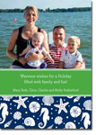 Digital Holiday Photo Cards by Boatman Geller - Jetties Navy