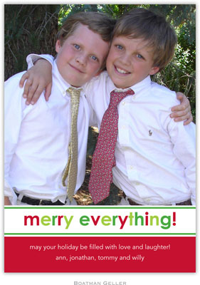 Digital Holiday Photo Cards by Boatman Geller - Merry Everything