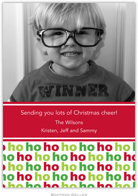 Digital Holiday Photo Cards by Boatman Geller - Ho Ho Ho Digital Holiday Photo Cards by Boatman Geller - Ho Ho Ho