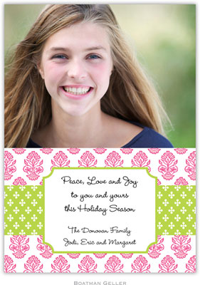 Digital Holiday Photo Cards by Boatman Geller - Beti Pink Digital Holiday Photo Cards by Boatman Geller - Beti Pink