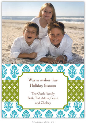 Digital Holiday Photo Cards by Boatman Geller - Beti Teal Digital Holiday Photo Cards by Boatman Geller - Beti Teal