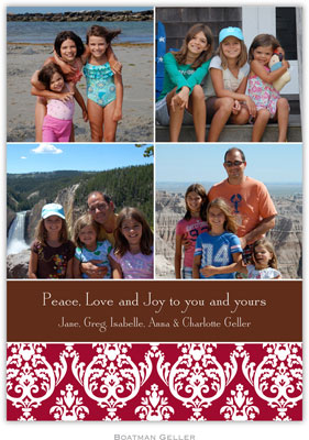 Create-Your-Own Digital Holiday Photo Cards by Boatman Geller (Madison Damask)