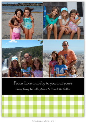 Create-Your-Own Digital Holiday Photo Cards by Boatman Geller (Classic Check)