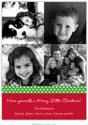 Digital Holiday Photo Cards by Boatman Geller - Polka Dot Ribbon - Pine & Cherry
