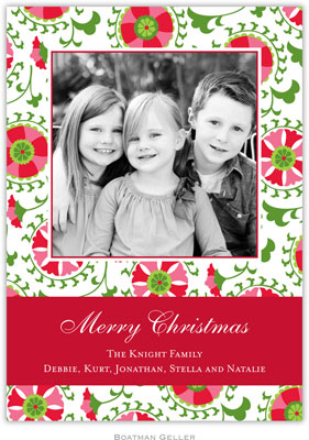 Digital Holiday Photo Cards by Boatman Geller - Suzani Holiday