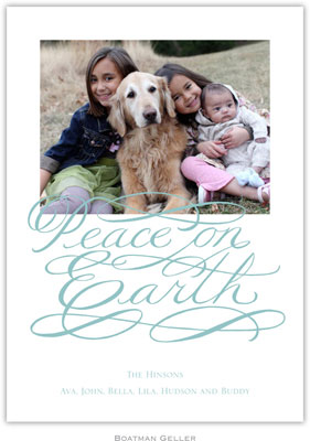 Digital Holiday Photo Cards by Boatman Geller - Peace on Earth
