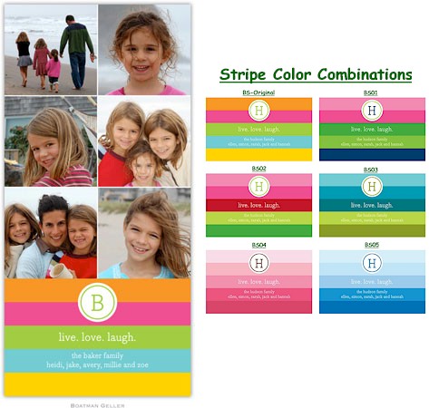 Digital Holiday Photo Cards by Boatman Geller - Bold Stripe Options Digital Holiday Photo Cards by Boatman Geller - Bold Stripe Options