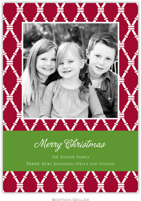 Digital Holiday Photo Cards by Boatman Geller - Bamboo Cranberry