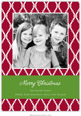 Digital Holiday Photo Cards by Boatman Geller - Bamboo Cranberry Digital Holiday Photo Cards by Boatman Geller - Bamboo Cranberry