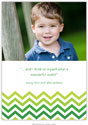 Digital Holiday Photo Cards by Boatman Geller - Chevron Ombre Green